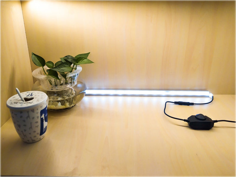 [AUSTRALIA] - LED Strip Light Dimmer Switch for Single Color LED Strip Light /LED Ribbon/LED Tape/LED Cabinet/LED Puck Light, DC12V-24V, 72W/144W 6A LED Lights Controller, Mini LED Dial Dimmer, Black by MSDUSA 