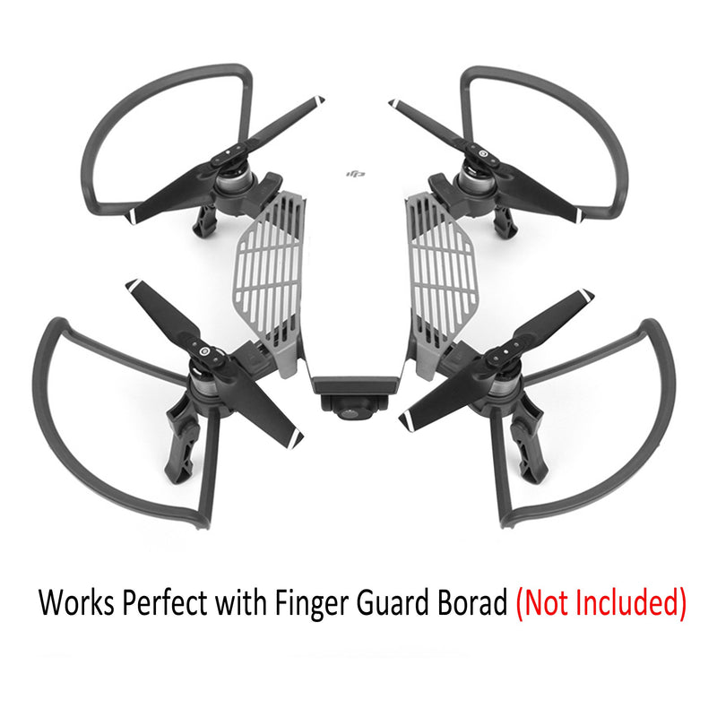 O'woda 2 in 1 Propellers Guard with Foldable Landing Gear for DJI Spark, Quick Release Props Bumper Protective Cover