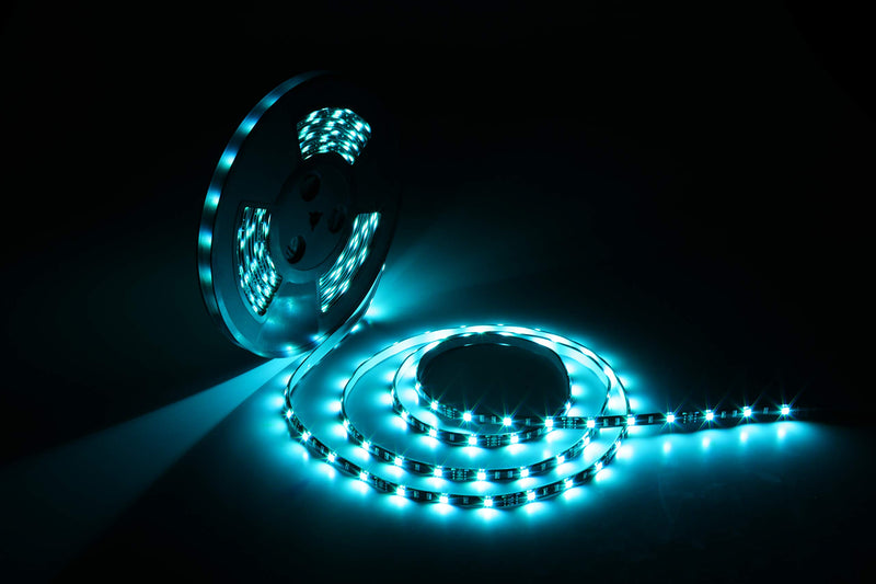 [AUSTRALIA] - Miheal LED Light Strip Waterproof IP65 5050 SMD RGB LED Flexible Strip Light Black PCB Board Color Changing Decoration Lighting (No Power Supply and Remote) (32.8ft, Black PCB Waterproof Light Strip) 32.8ft 