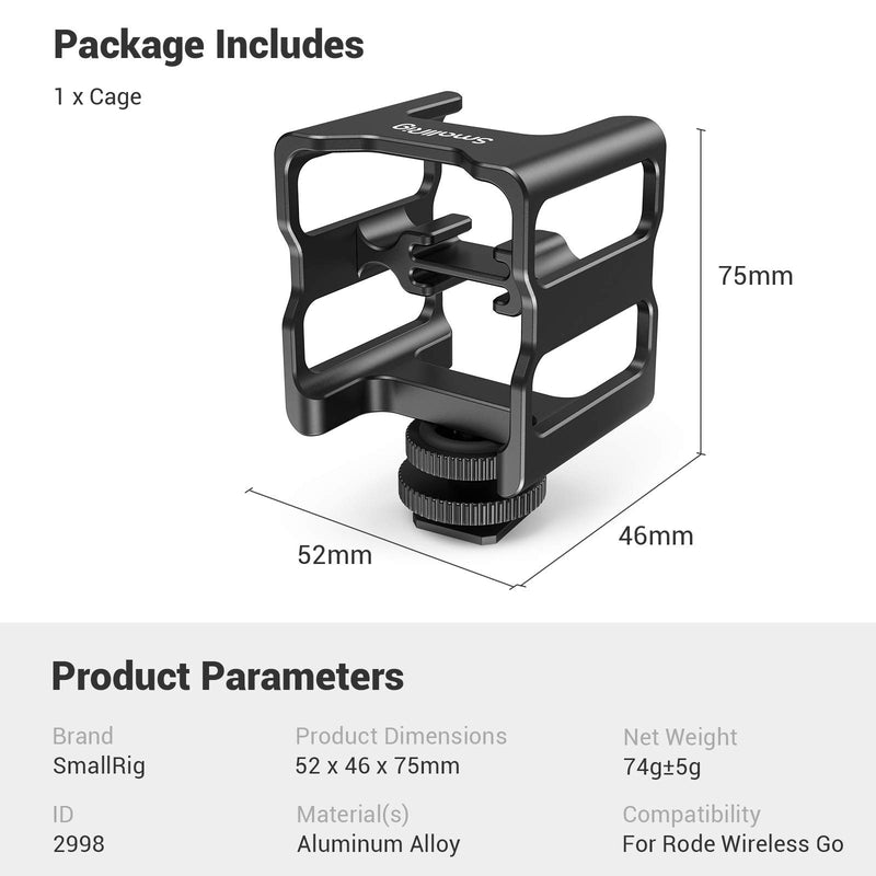 SmallRig Wireless Go Storage Cage for RODE 2998