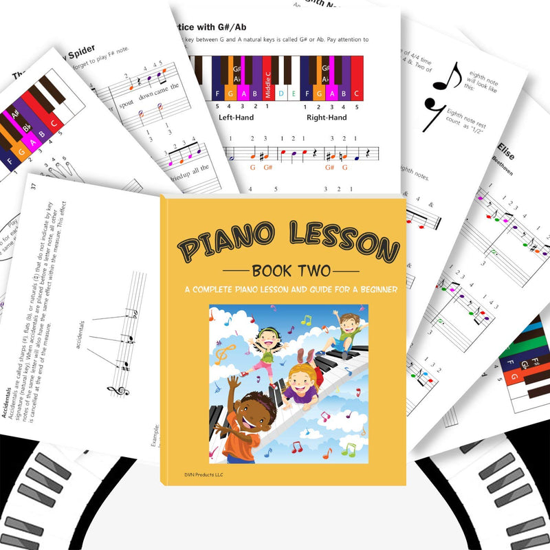 Piano Lessons Book2: A Complete guide for Beginners (Book) Book