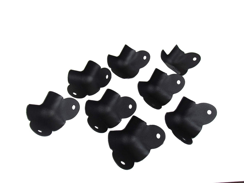 Reliable Hardware Company RH-1530TB-8-A 2-Leg Amp/Cabinet Corner, Textured Black Powder Coat - Set of 8