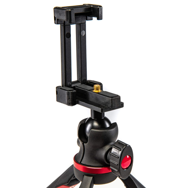 Ritz Gear Cell Phone and DSLR Camera Tabletop Adjustable Tripod (Red) red standard packaging