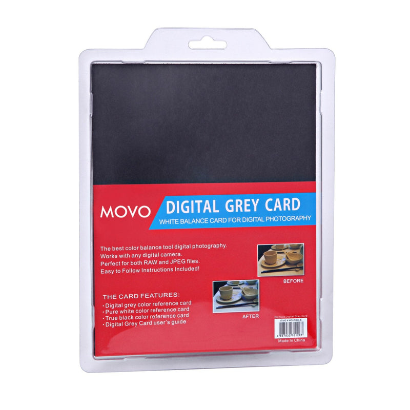 Movo/Micnova Color/White Balance Card Set for Digital Photography (Full-Sized, 8 X 10)
