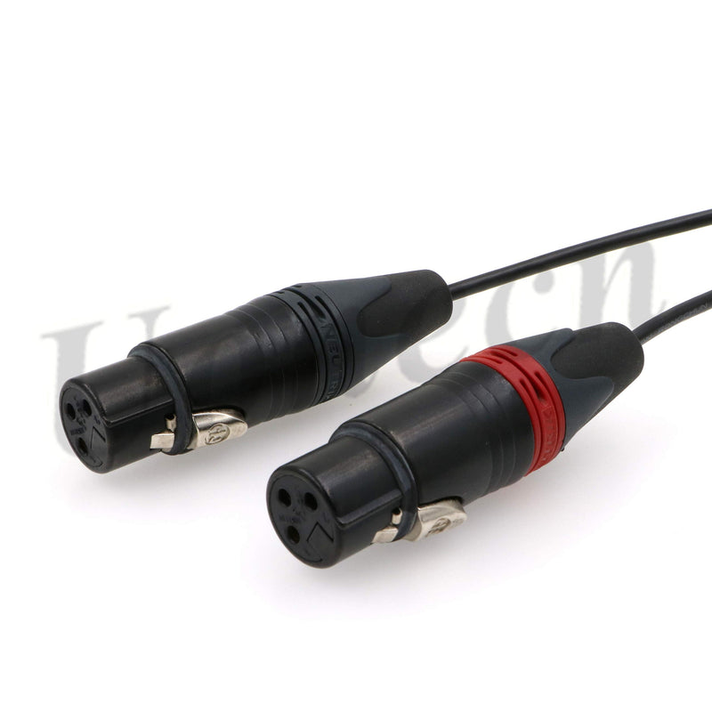 ARRI Alexa Mini Camera Cable Two XLR 3 pin Female Plug to 00 Right Angle 5 pin Male Audio Input Cable