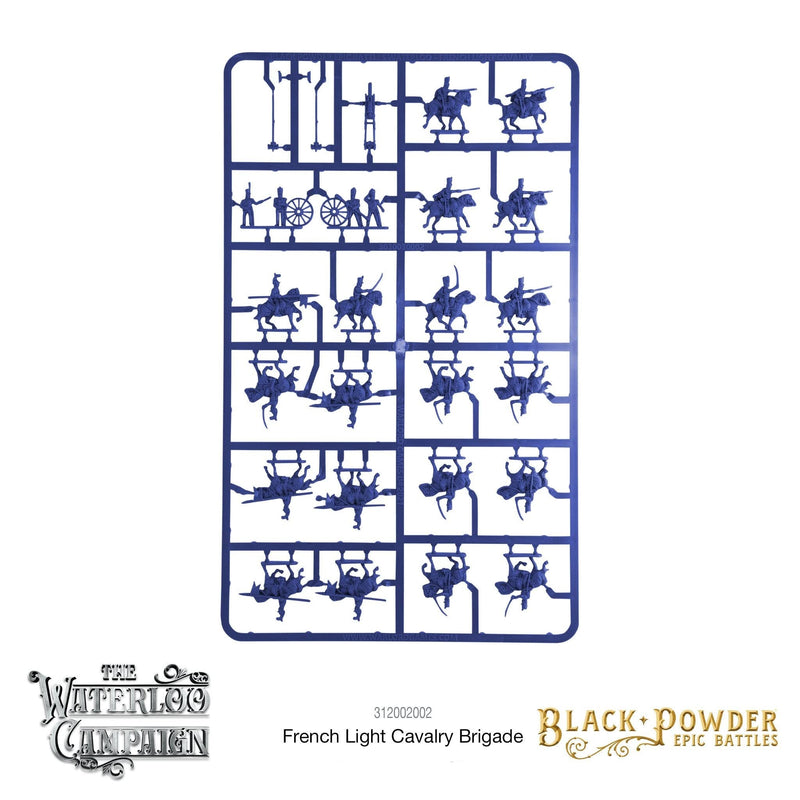 WarLord Black Powder Epic Battles Waterloo: French Light Cavalry Brigade Military Table Top Wargaming Plastic Model Kit 312002002