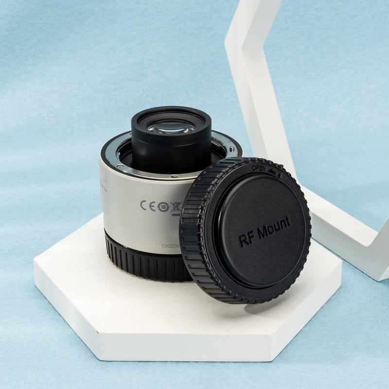 JJC 2 Packs RF Mount Lens Teleconverter Dust Cap Cover for Canon Telephoto Extender EXT. RF1.4X and EXT. RF2x on Canon RF 100-500mm RF 600mm RF 800mm Lens Replaces Canon Extender Cap RF