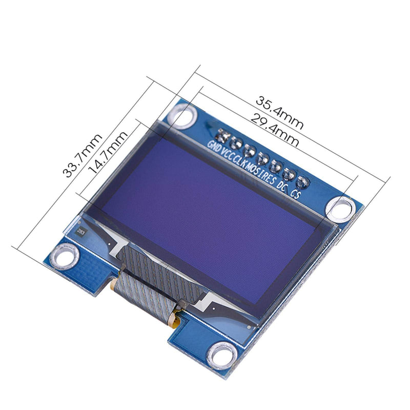 1.3 Inch OLED Display High Resolution OLED 12864 Screen Display Module SSH1106 with IIC/4-wire Serial Interface