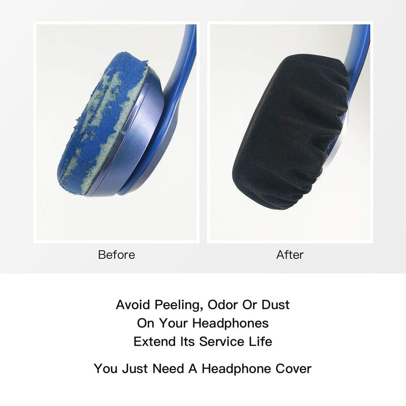 [AUSTRALIA] - Xklmb 3Pairs Stretchable Fabric Headphone Covers/Washable Sanitary Ear pad,Earcup Earpad Covers Fit Most On Ear Headphones 8-11cm(3.14" - 4.33") Earpads 