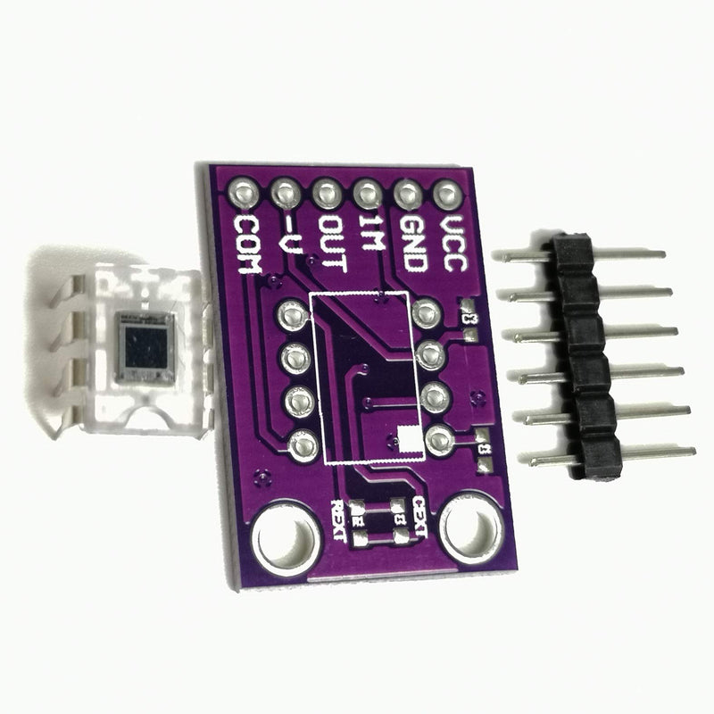 Taidacent OPT101 Monolithic Photodiode and Single-Supply Transimpedance Amplifier Analog Light Sensor Light Intensity Module