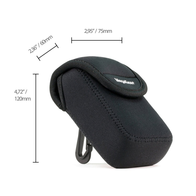 MegaGear Ultra Light Neoprene Camera Case Compatible with Nikon Coolpix W300, AW130, Ricoh WG-50, WG-30W Black