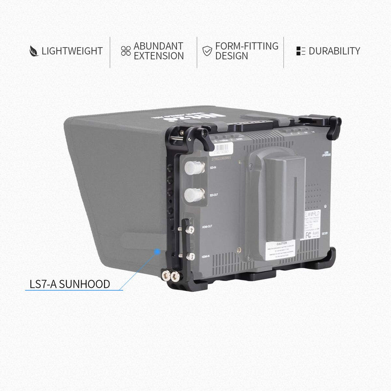 Nitze Monitor Cage Monitor rig Compatible with Feelworld FW279S Monitor-TP2-FW279S TP2-FW279S