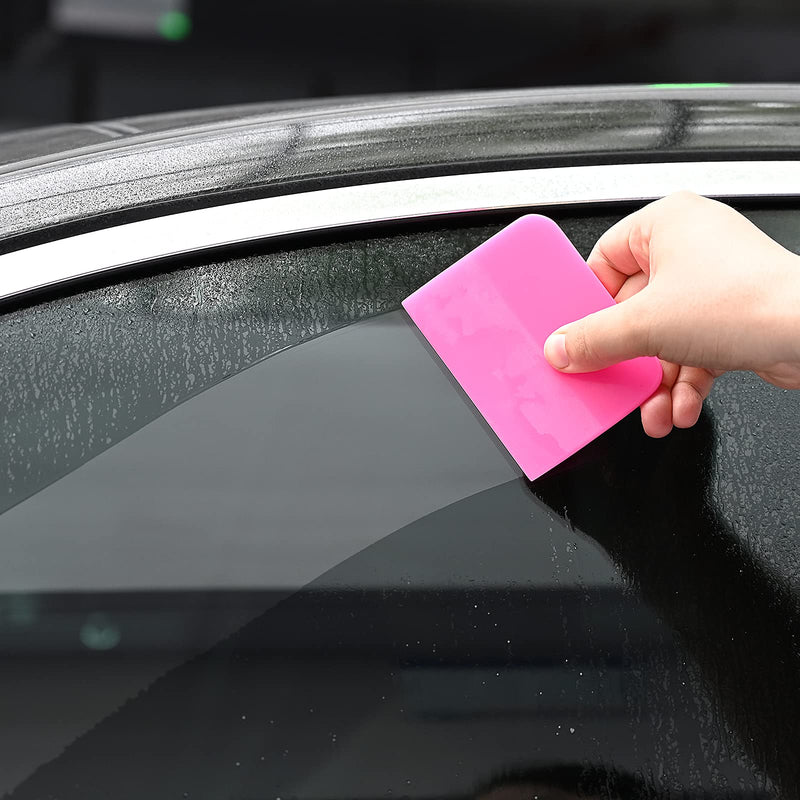 Gomake PPF Squeegee Kit 5 in 1 Anti-Scratch Soft TPU Squeegee for Vinyl,Small Tint Squeegee Water Blade Scraper for Paint Protection Film,Vinyl Wrap/Window Tint Tools, Mirror/Window/Household Cleaning