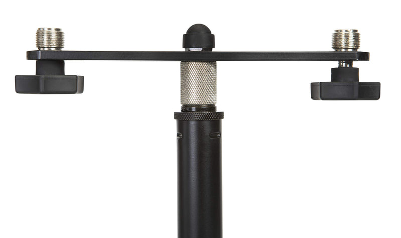 [AUSTRALIA] - Gator Frameworks 1-to-2 Mic Mount Bar with Standard 5/8-Inch Thread Suitable for Most Microphone Stands Boom Arms (GFWMIC1TO2) 