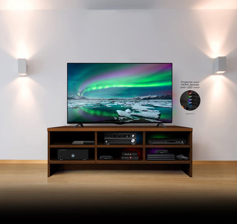 [AUSTRALIA] - Monster 6ft High Speed 4K HDR Hdmi Cables with Built-in Led Light, Blue and Red Lighted Cables 2 -Pack 