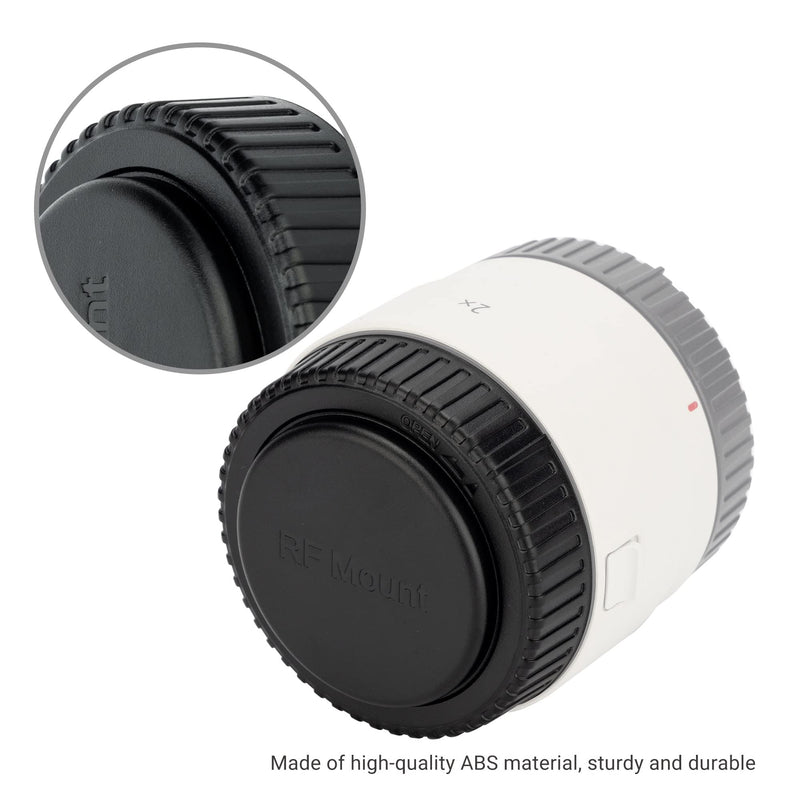 JJC 2 Packs RF Mount Lens Teleconverter Dust Cap Cover for Canon Telephoto Extender EXT. RF1.4X and EXT. RF2x on Canon RF 100-500mm RF 600mm RF 800mm Lens Replaces Canon Extender Cap RF