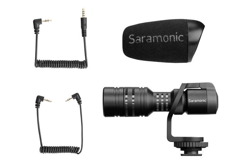 Saramonic On-Camera Mini Shotgun Mic for DSLR, Mirrorless, Video, Smartphones & Tablets (VMICMINI)