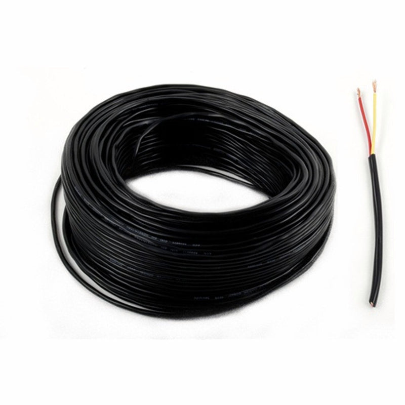ALEKO LM15130FT 2 Core Electrical Wire Cable Conductor for Gate Openers Accessories 30 Feet Black