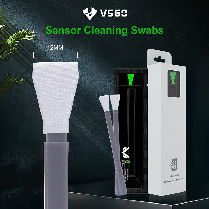 VSGO V-S01E Micro Four Thirds 4/3 Sensor Cleaning Swabs 12pcs for DSLR Cameras