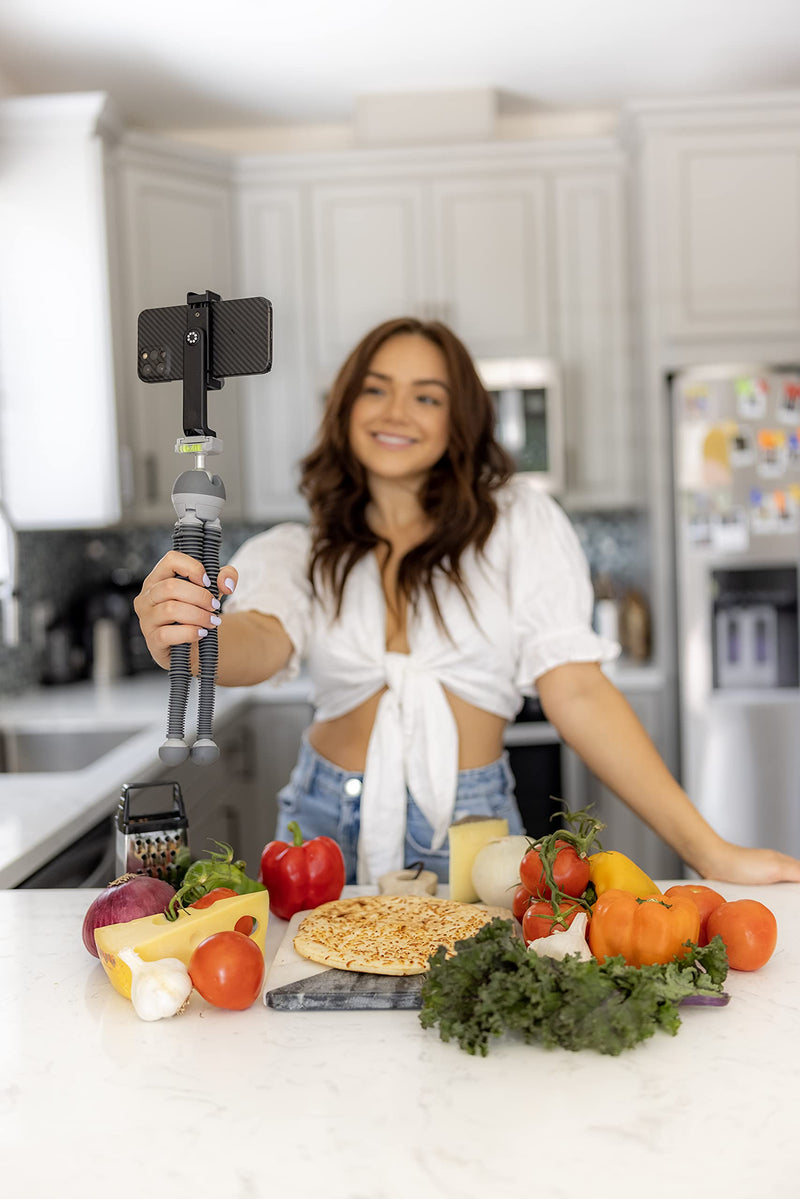 JOBY PodZilla Large Flexible Tripod with Ball Head Included, for Compact Mirrorless Cameras or Devices up to 2.5kg, Gray, JB01661-BWW