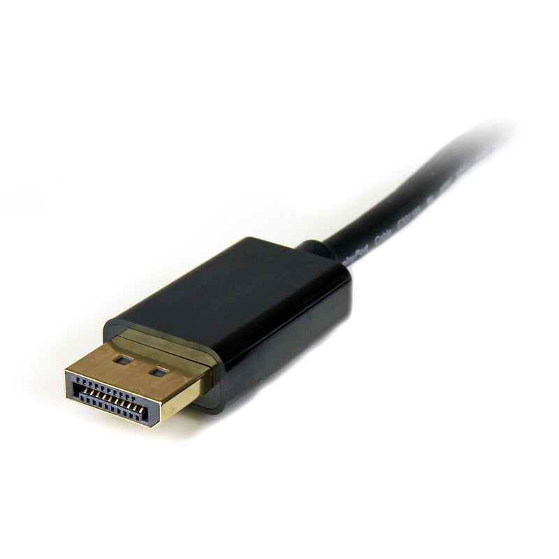 StarTech.com 3 ft DisplayPort to Mini DisplayPort 1.2 Video Cable Adapter M/F - DisplayPort 4k with HBR2 support - DP (M) to Mini DP (F) (DP2MDPMF3),Black