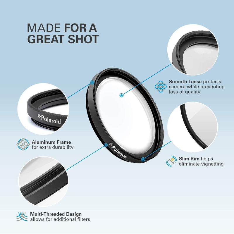 Polaroid Optics 67mm 4-Piece Filter kit Set for Close-Up Macro Photography; Includes +1, +2, +4 & +10 Diopter Filters & Nylon Carry Case – Compatible w/ All Popular Camera Lens Models 67 mm