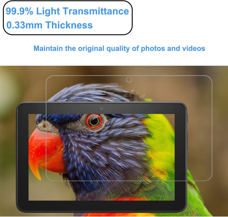 Ytuomzi 2 Pack Screen Protector for 7/7 Kids Tablet 7 Inch (2022), Ultra-Clear/Touch Sensitive/Bubble Free/Anti-Scratch Tempered Glass Screen Protector