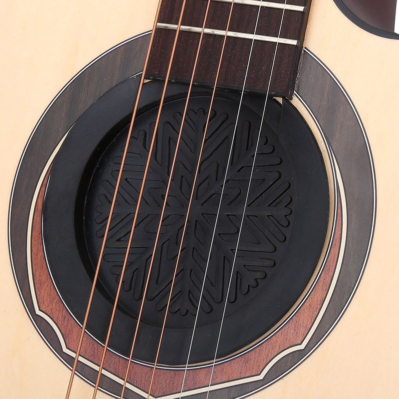 Guitar Soundhole Cover, Black Durable Sound Hole Cover Guitar Accessory for 41'' / 42'' Acoustic Guitar Aperture