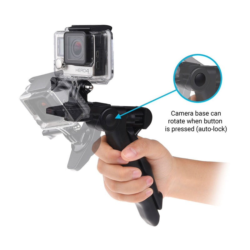 CamKix 2in1 Pistol Handgrip and Tabletop Tripod compatible with GoPro Hero 7, 6, 5, 4, Black, Session, Hero 4, Session, Black, Silver, Hero+ LCD, 3+, 3, DJI Osmo Action and others