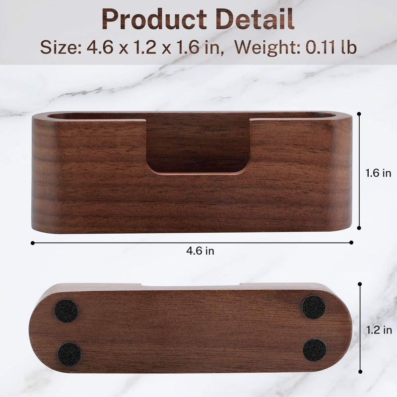 MaxGear Business Card Holder Wood Business Card Holder for Desk Business Card Display Holder Desktop Business Card Stand for Office,Tabletop - Oval 2 Pack Oval - 2 Pack