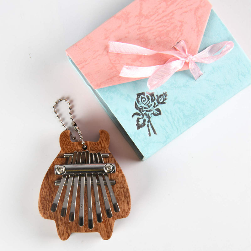 8 Key Mini Kalimba exquisite Finger Thumb Piano Marimba Musical good accessory Pendant Ornament Gift (1) 1