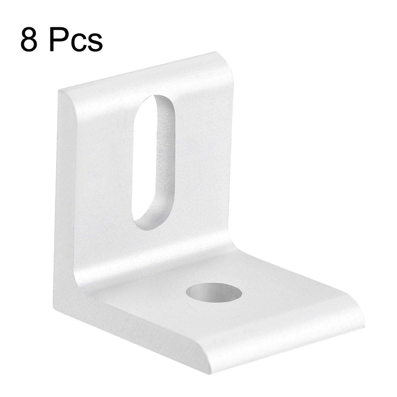 uxcell Inside Corner Brace Angle Bracket Fastener L Shape 30mmx30mmx26mm for 3030 Series Aluminum Extrusion Profile, 8pcs