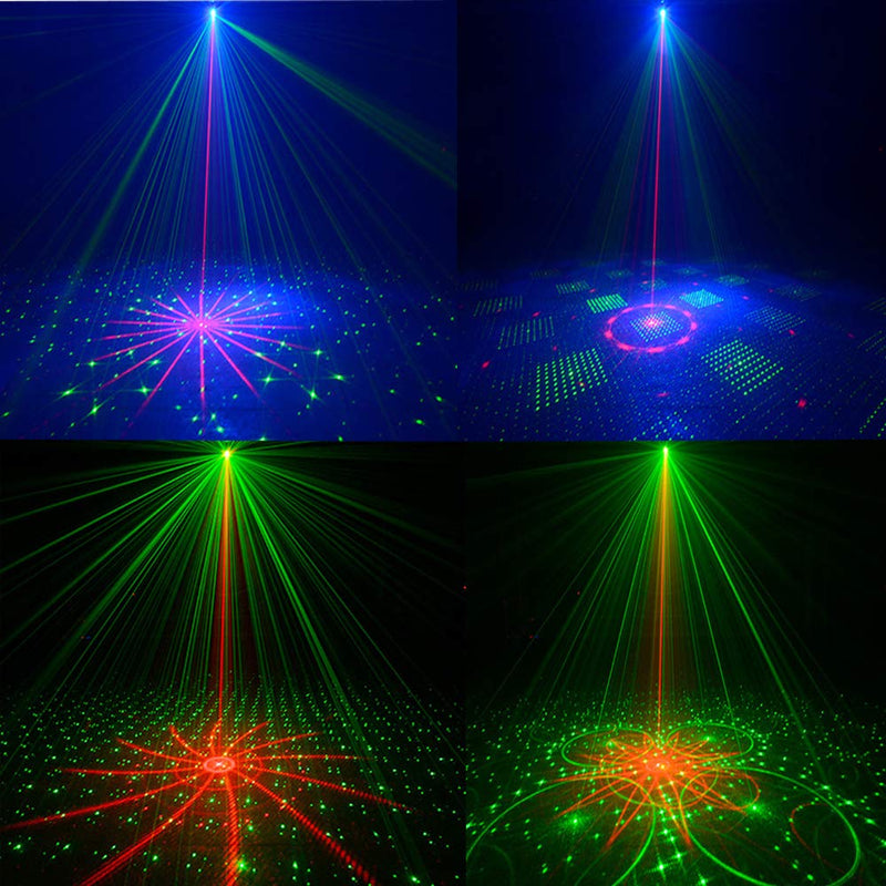 [AUSTRALIA] - Laser Lights,DJ Disco Stage Party Lights Sound Activated RGB Led Projector Time Function with Remote Control for Christmas Halloween Decorations Gift Birthday Wedding Karaoke KTV Bar 