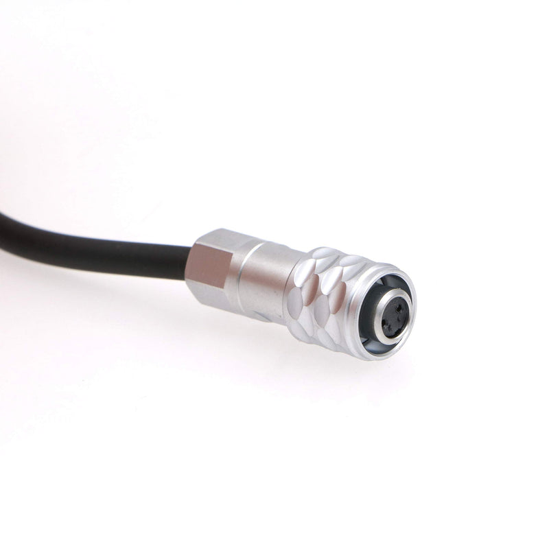 Uonecn Power Cable for Blackmagic Pocket Cinema Camera BMPCC 4K Weipu 2 pin Female to Right Angle DC Gold Mount V Mount Battery Coiled Cable
