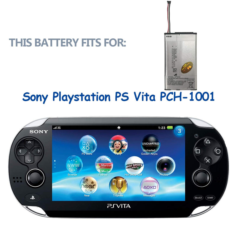 Swark SP65M 2210mAH Compatible with Sony Playstation PS Vita PCH-1001 PCH-1101 Battery Pack with Installation Tools