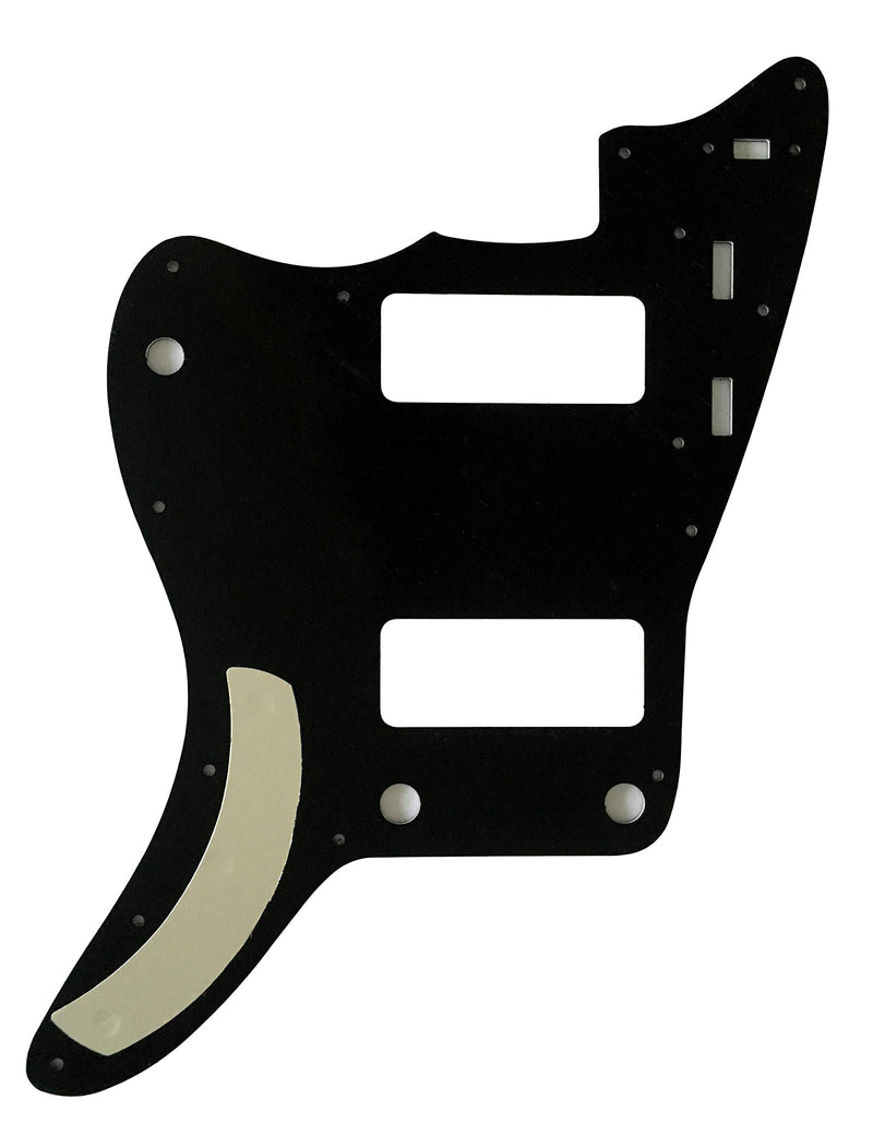 Custom Guitar Pickguard For Fender US Jazzmaster P90 Style Scratch Plate (3 Ply Black) 3 Ply Black