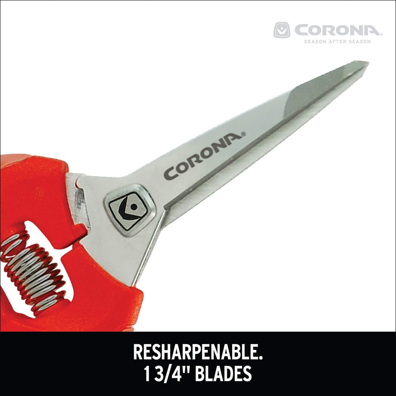 Corona FS 3214D ComfortGEL Leaf & Stem Micro Snips, Pack of 1