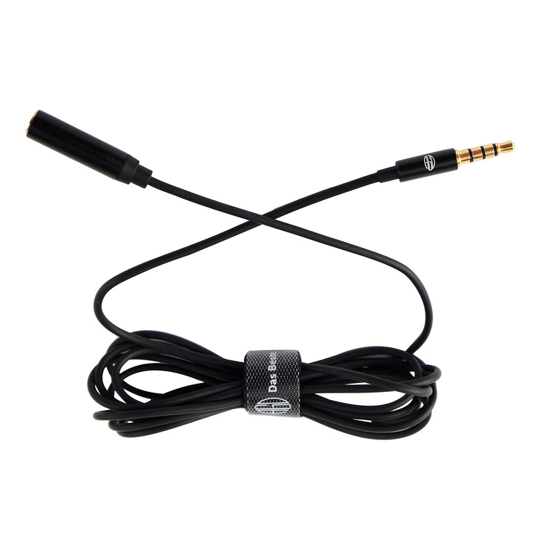 [AUSTRALIA] - AGD Extension Cord Cable for TRRS Lavalier Lav Mini Mic Microphone 3.5mm Male to Female 19.68 Ft / 236 inch / 6 Meter for Apple iPhone Android Smartphones Cellphones Headphones Headset 3.5 PS4 Xbox 6m 