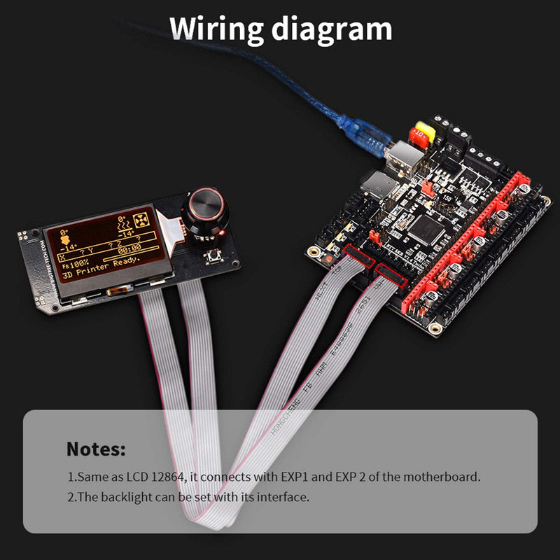 BIGTREETECH Mini12864 LCD Graphic Smart Display Control Board with Adapter and Cable for Ender-3 Prusa-i3 3D Printer RAMPS 1.4 RepRap VORON 2.4 3D Printer Mendel Prusa Arduino