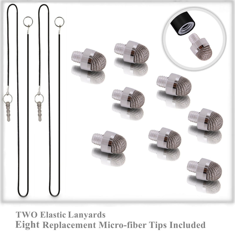 MEKO 0.30“ (Dia) Hybrid Stylus Replacement Fiber Tip (8-Pack) - Only Fit for MEKO and Bargains Dept [0.3-inch Hybrid Tip Series] Stylus