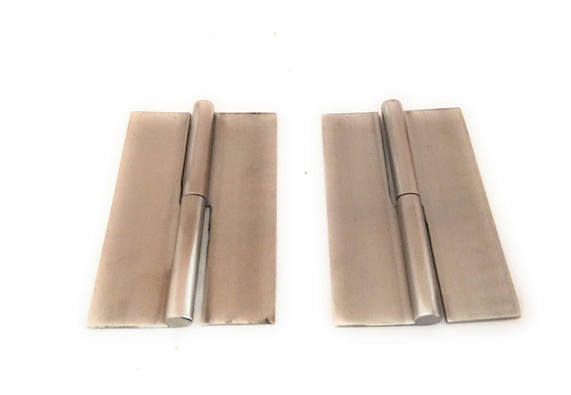 Ssiskcon 3 inch Weld on Hinge Lift Off Hinge Left Satin 32D Set of 2 Stainless Steel Hinges Pack 1