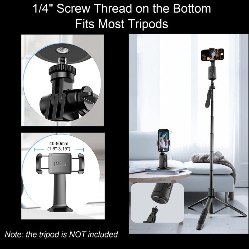 [AUSTRALIA] - Auto Face Tracking Tripod 360° Rotation - Auto Tracking Phone Holder with Remote, No App Required, Smart Tracking Moving Tripod Stand for iPhone, Content Creator Essentials for Live Vlog Stream Video 