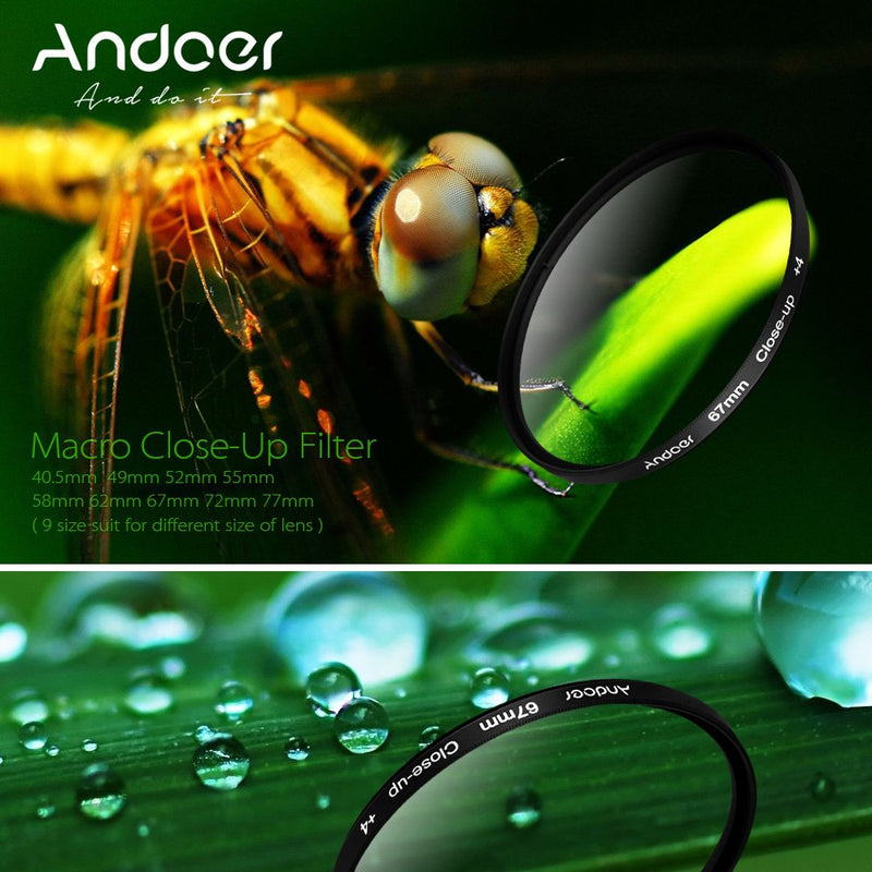 Andoer 52mm CPL+Close-Up+4 +Star 8-Point Filter Circular Filter Kit Circular Polarizer Filter Macro Close-Up Star 8-Point Filter with Bag for Nikon Pentax Sony DSLR Camera