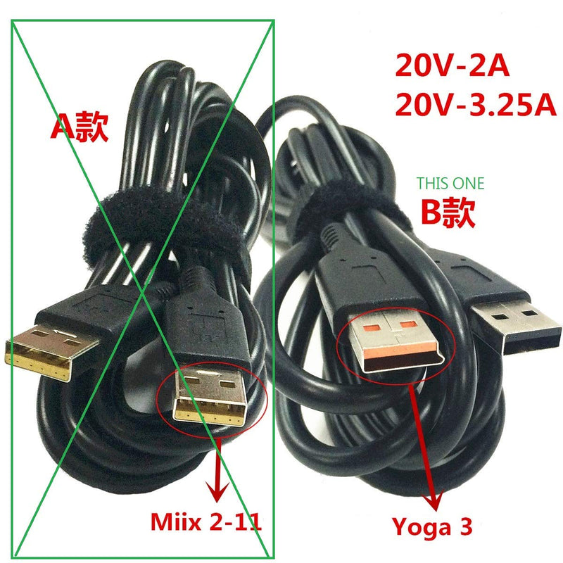 USB Charger Power Cable for Ideapad Yoga 700-14ISK Yoga 900-ISE Yoga 900-IFI Yoga 3 14 Yoga 700-14-ISE IFI Yoga 900 131SK Yoga4 Pro Series Laptop 5L60J33144 5L60J33145 Title
