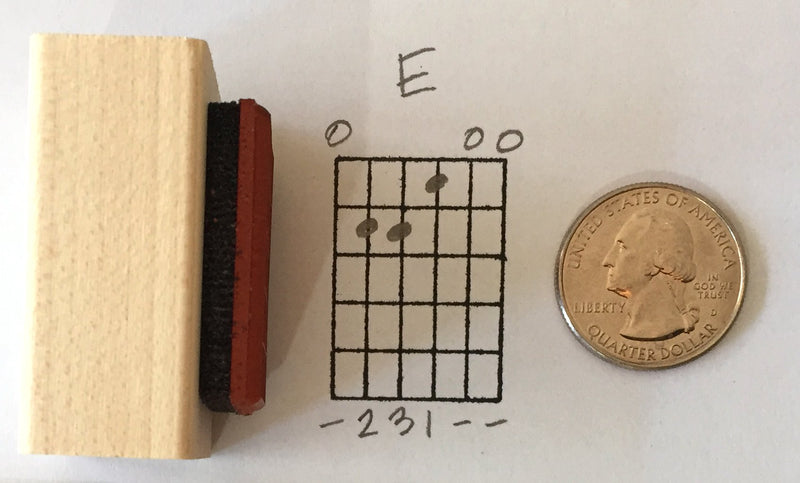 Stampola Guitar Chord Stamp (Large) - 5 Fret