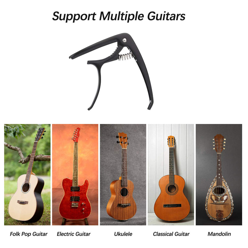 Guitar Capo, McoMce Capo, Zinc Metal Capo for Acoustic Guitars, Good Debugging Capo for Electric Guitars, Banjo, Ukulele, Mandolin and Classical Guitar Accessories