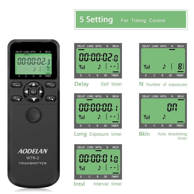 HAOXI AODELAN Camera Remote Control - Wireless Shutter Release with Cords, Timer Controller for Sony a7riii a7rii a9 a200 a560 a700 a850 a900 a77 a99 A7 A7 II A7R, Replace RM-L1AM and RM-SPR1