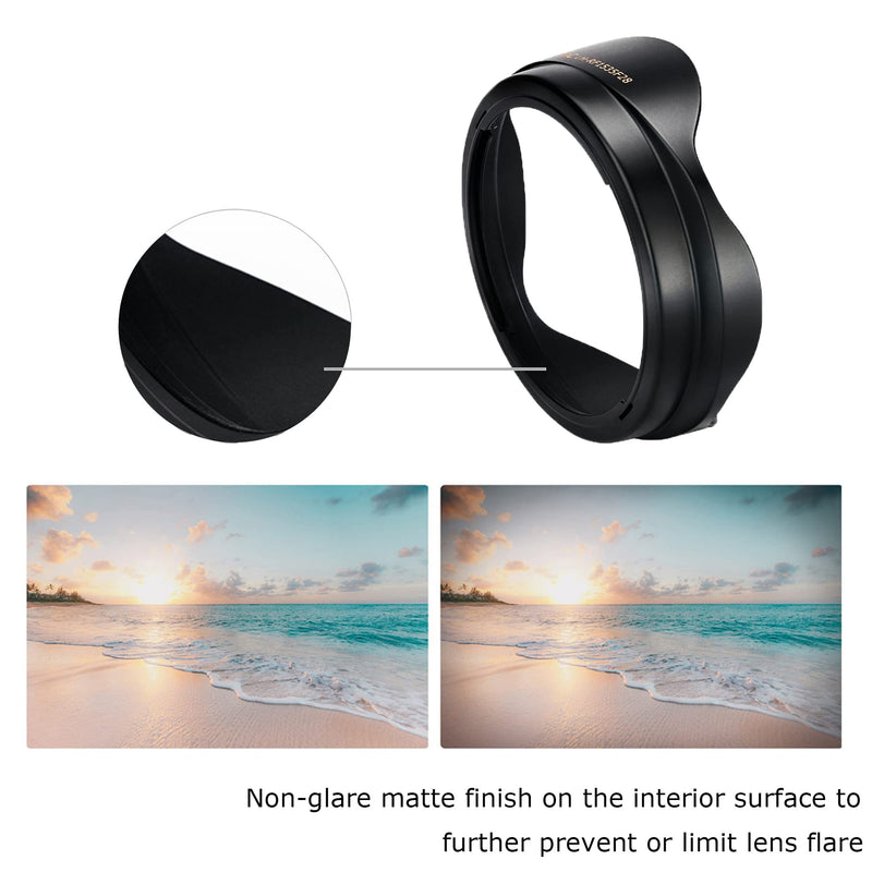 Reversible Tulip Flower Lens Hood Shade for RF 15-35mm f/2.8L is USM Lens on EOS R3 R5 R6 R RP Camera, Replaces EW-88F Lens Hood Available to Attach 82mm Lens Cap and Filter Replaces Canon EW-88F