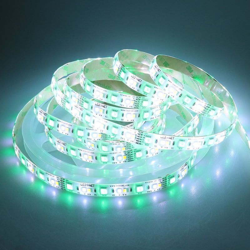 LEDENET LED Light Strip RGB+W+WW 12V 120W Full Color Cold White Warm White CCT RGB LED Tape Ribbon Lamp Silcone Coating Waterproof IP65 16.4ft(5m) RGB+W+WW Waterproof IP65