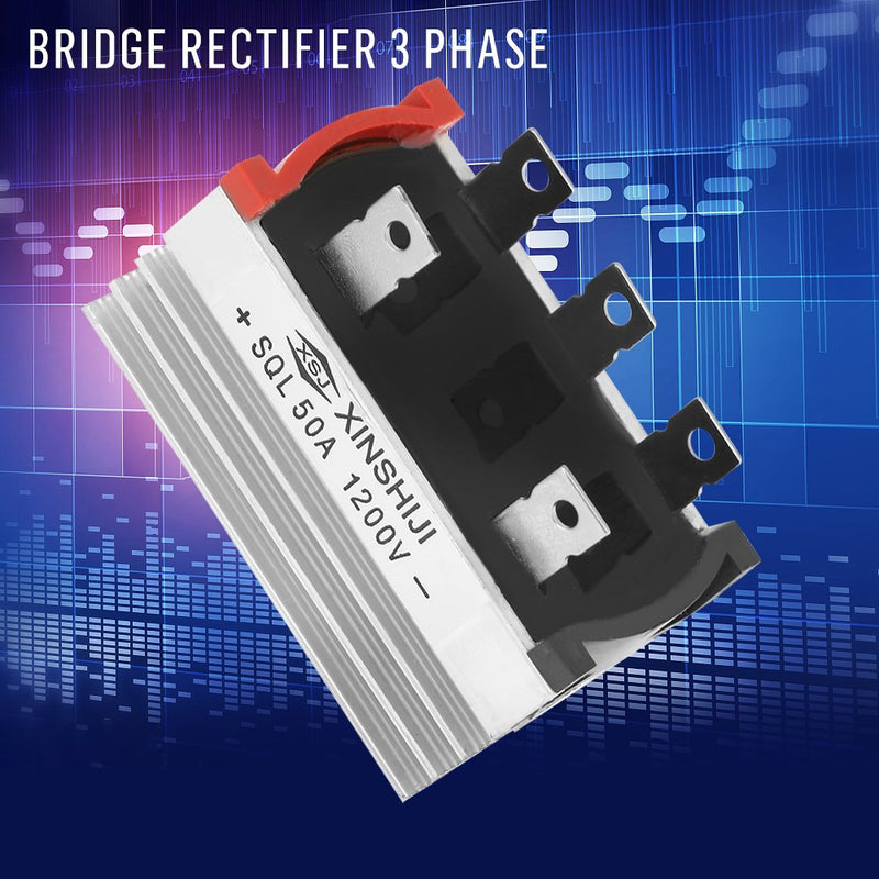3 phase bridge rectifier, Electronic Bridge Rectifier, 1000V Single Phase Direct Current Silicon Diodes 2Pcs 50A Maximum Output Reverse Voltage